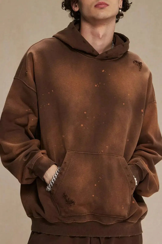 Men's Plus Size Drawstring Kangaroo Pocket Hoodie Simply Love