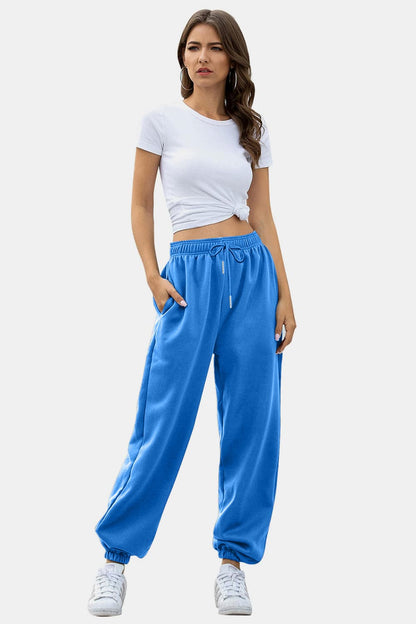 Comfortable pocketed joggers with elastic waistband