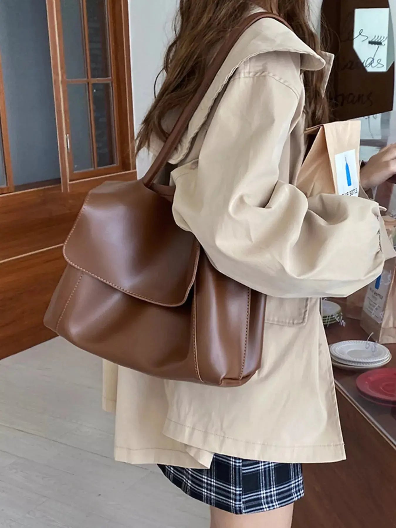 Flap Closure Crossbody Bag Simply Love