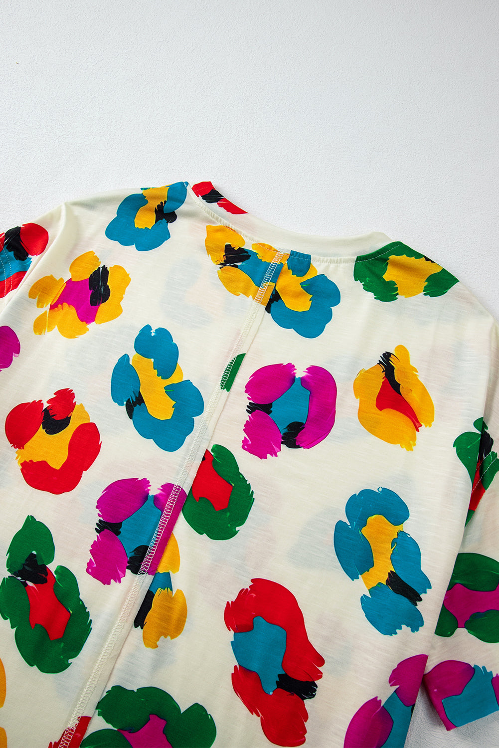 Apricot Leopard Drop Shoulder Oversize Tee - Product image 10 Tops/Tops & Tees by Divine Design4U