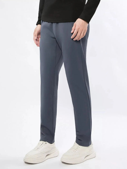 Men's Plus Size Casual Straight-Leg Pants Simply Love
