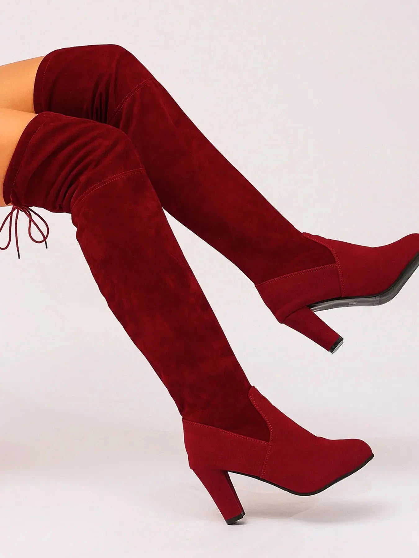 Suede Over-The-Knee High Heel Boots Coco’s Tee Boutique