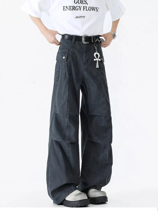 Men's Vintage Wide Leg Cargo Jeans Simply Love