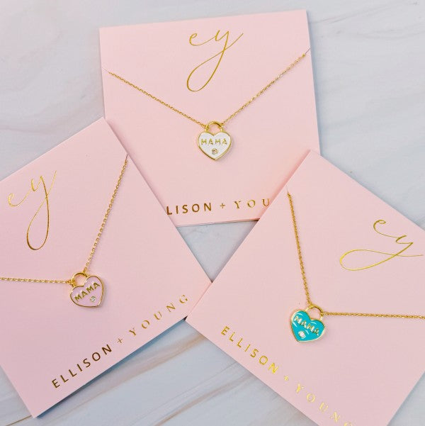 Pastel Locket Mama Necklace Coco’s Tee Boutique