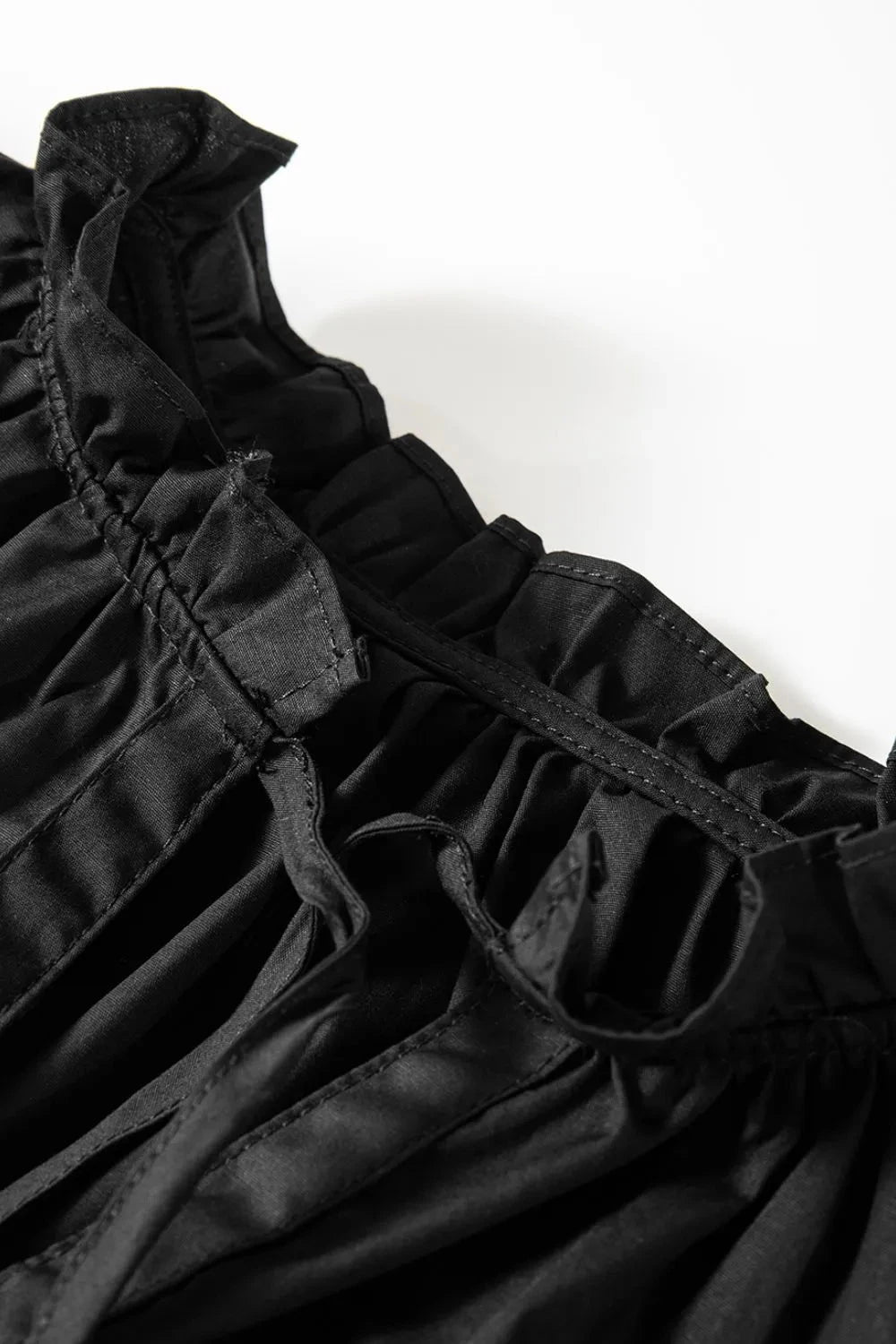 Ruffled Puff Short Sleeve Loose Blouse Simply Love