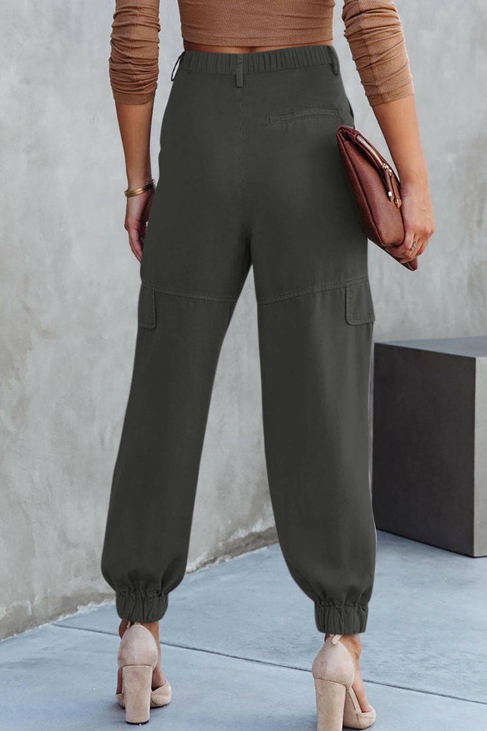 High Waist Cargo Pants.