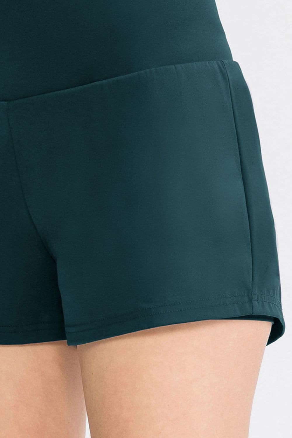 Wide Waistband Sports Shorts with Pockets.