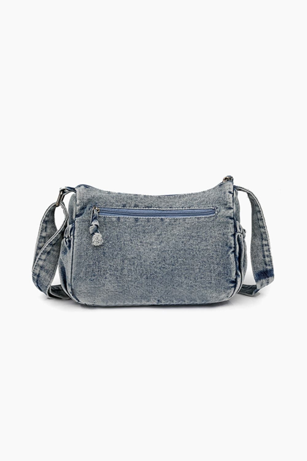 Denim crossbody bag - adjustable strap