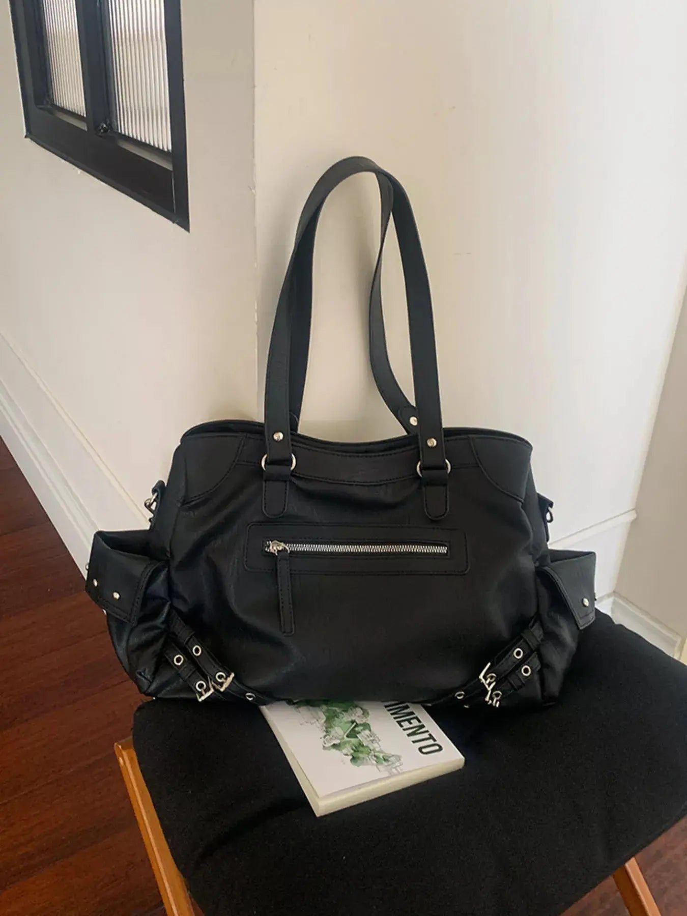Rivet Decor Crossbody Bag Simply Love