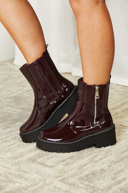 Forever Link Side Zip Platform Boots.