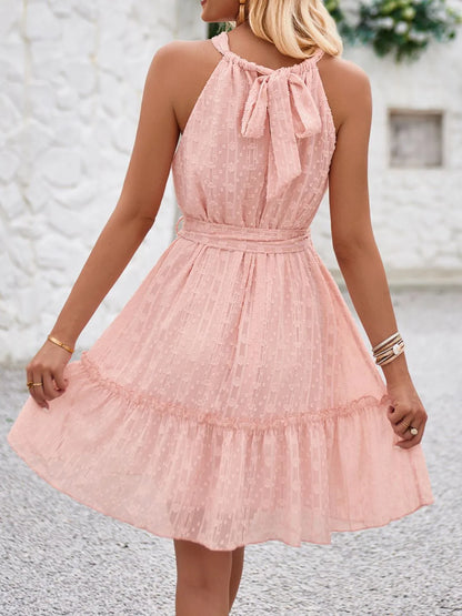 Sweet Summer Charm Halter Dress