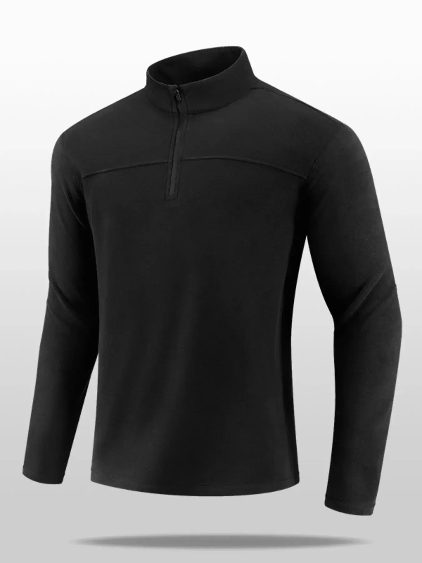Men's Plus Size Quarter Zip Long Sleeve Sweatshirt Simply Love