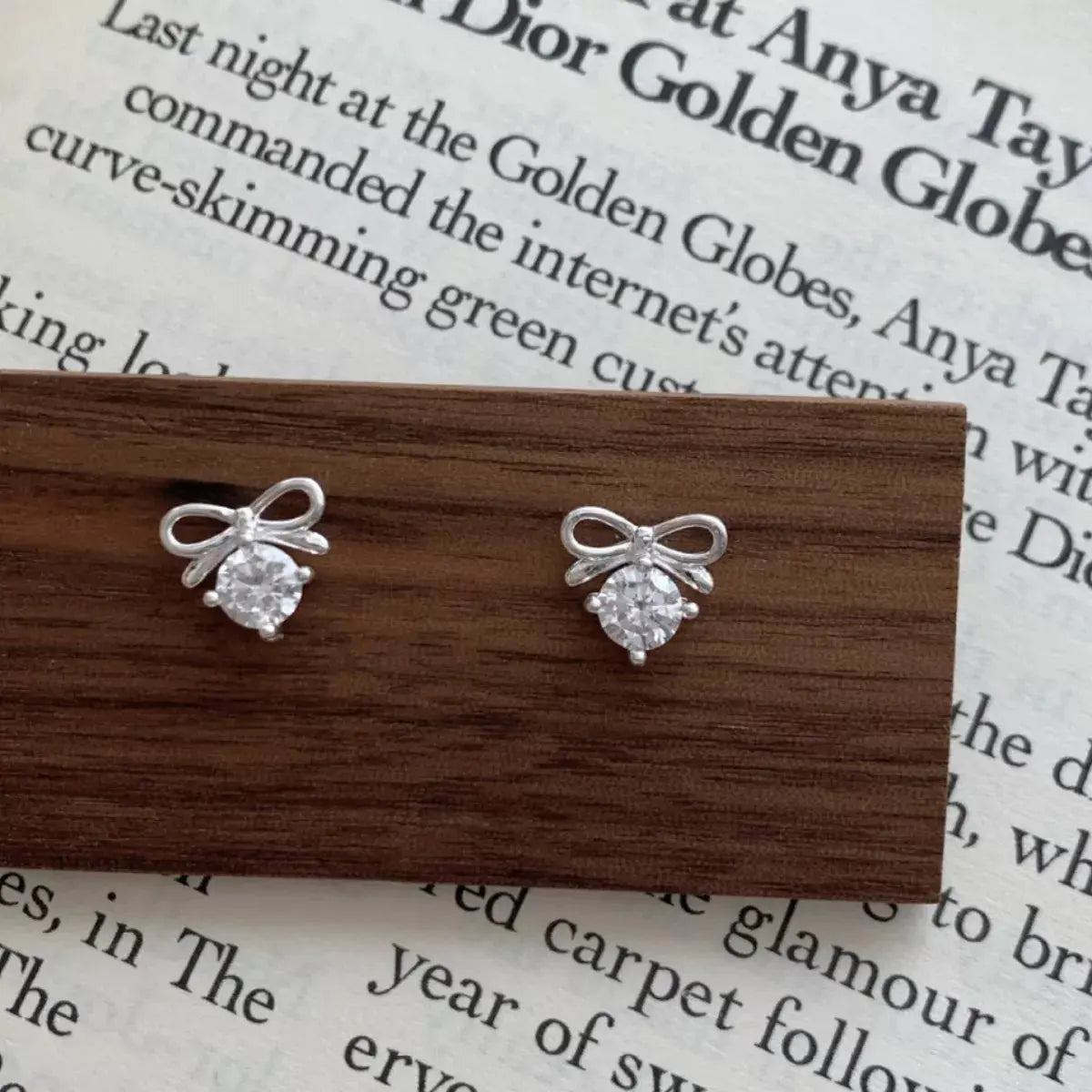 Bowknot Stud Earrings Simply Love