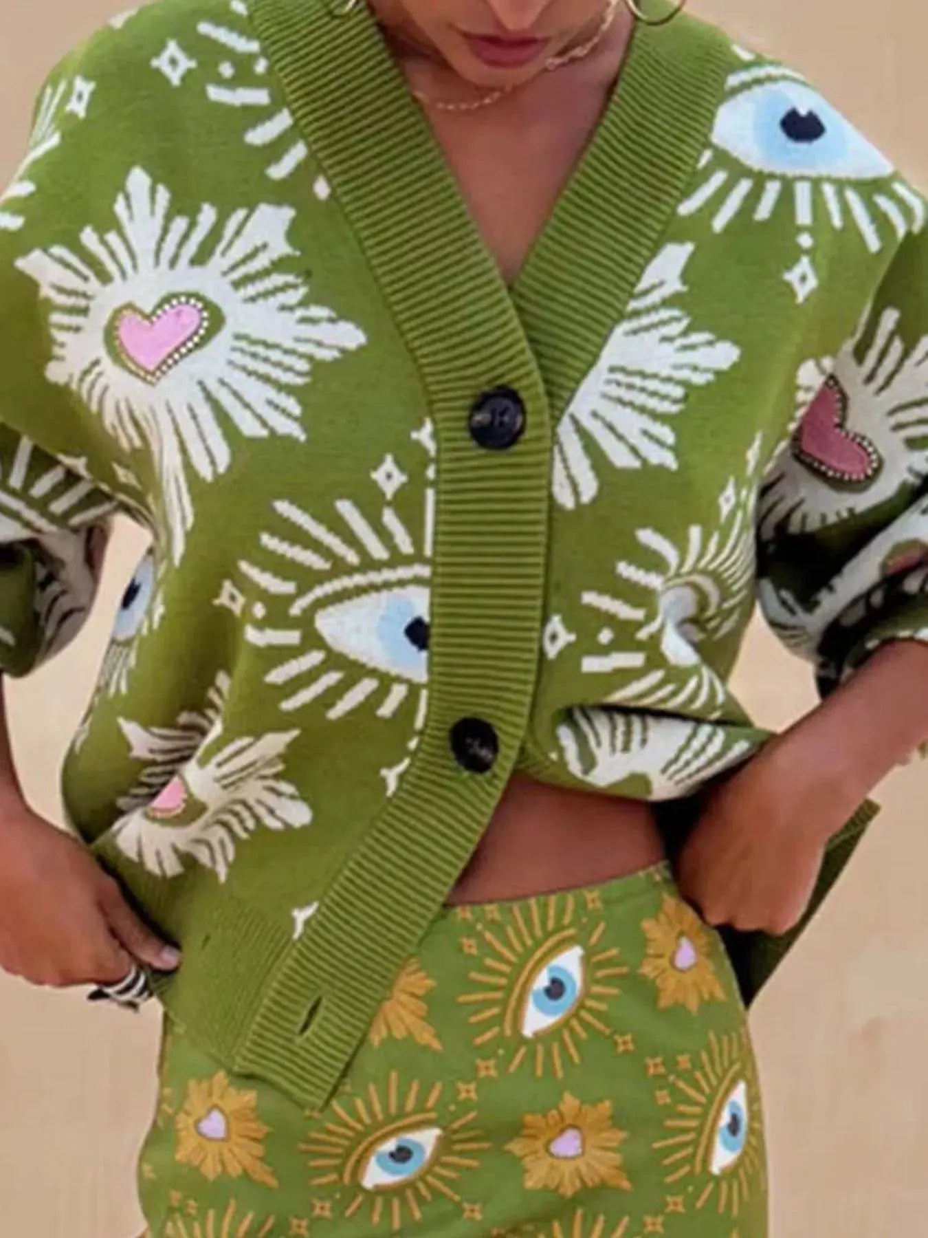 Button-Down Dropped Shoulder Cardigan Simply Love