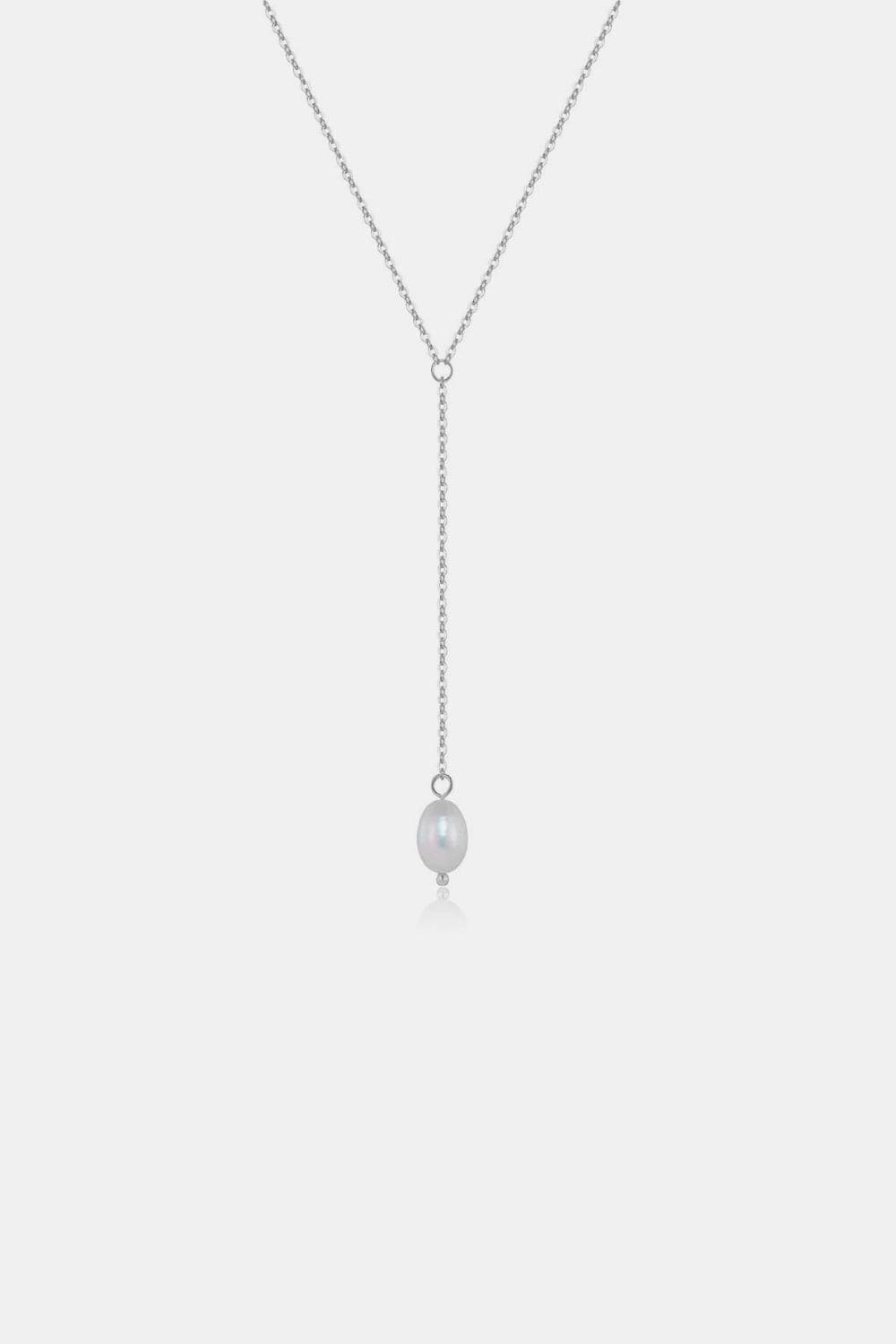 925 Sterling Silver Freshwater Pearl Necklace.