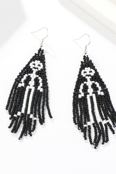 Stylish beaded drop earrings