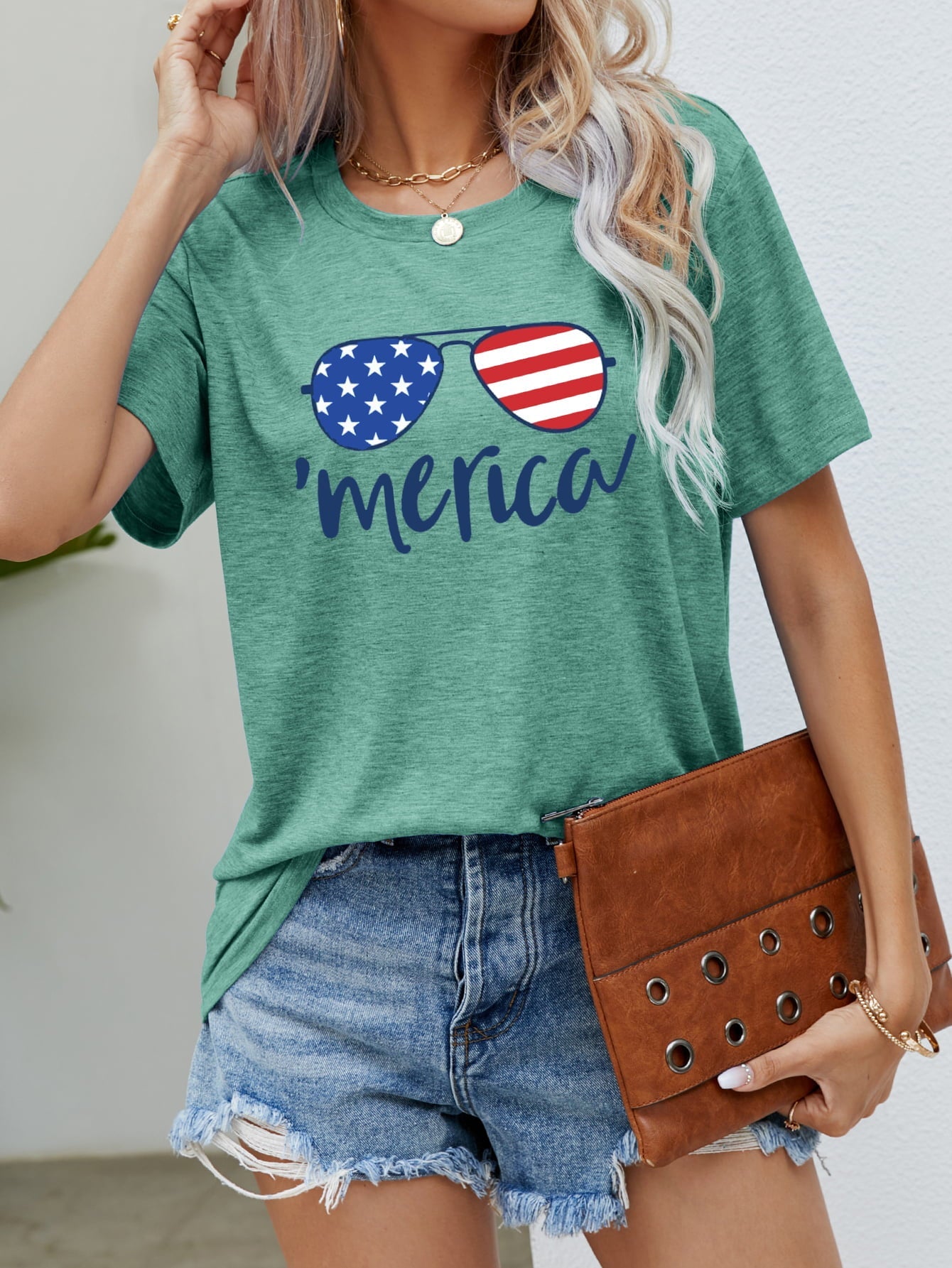 Simply Love: Patriotic Flag Tee