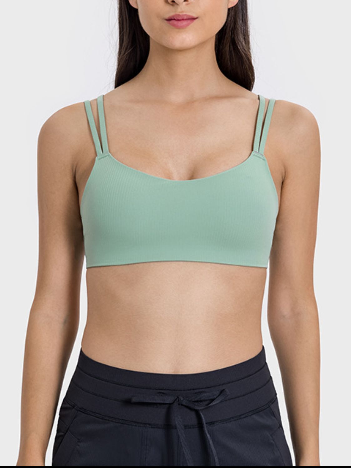Scoop Neck Double Strap Active Cami Coco’s Tee Boutique