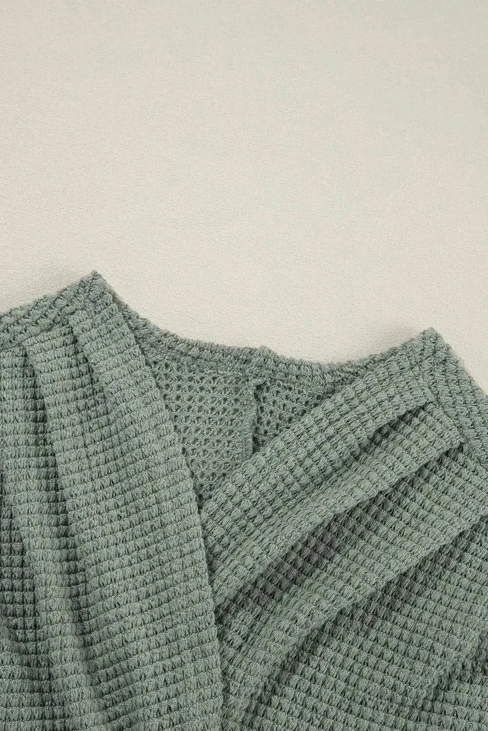 Cozy open-front cardigan with pockets - Love Salve 