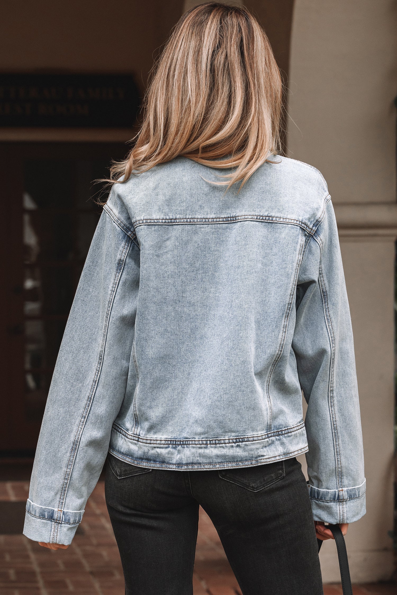 Dear-Lover Blue Denim Jacket Unisex Everyday Casual Zip Up Jacket - Washed & Stylish Dear-Lover Dropshipping