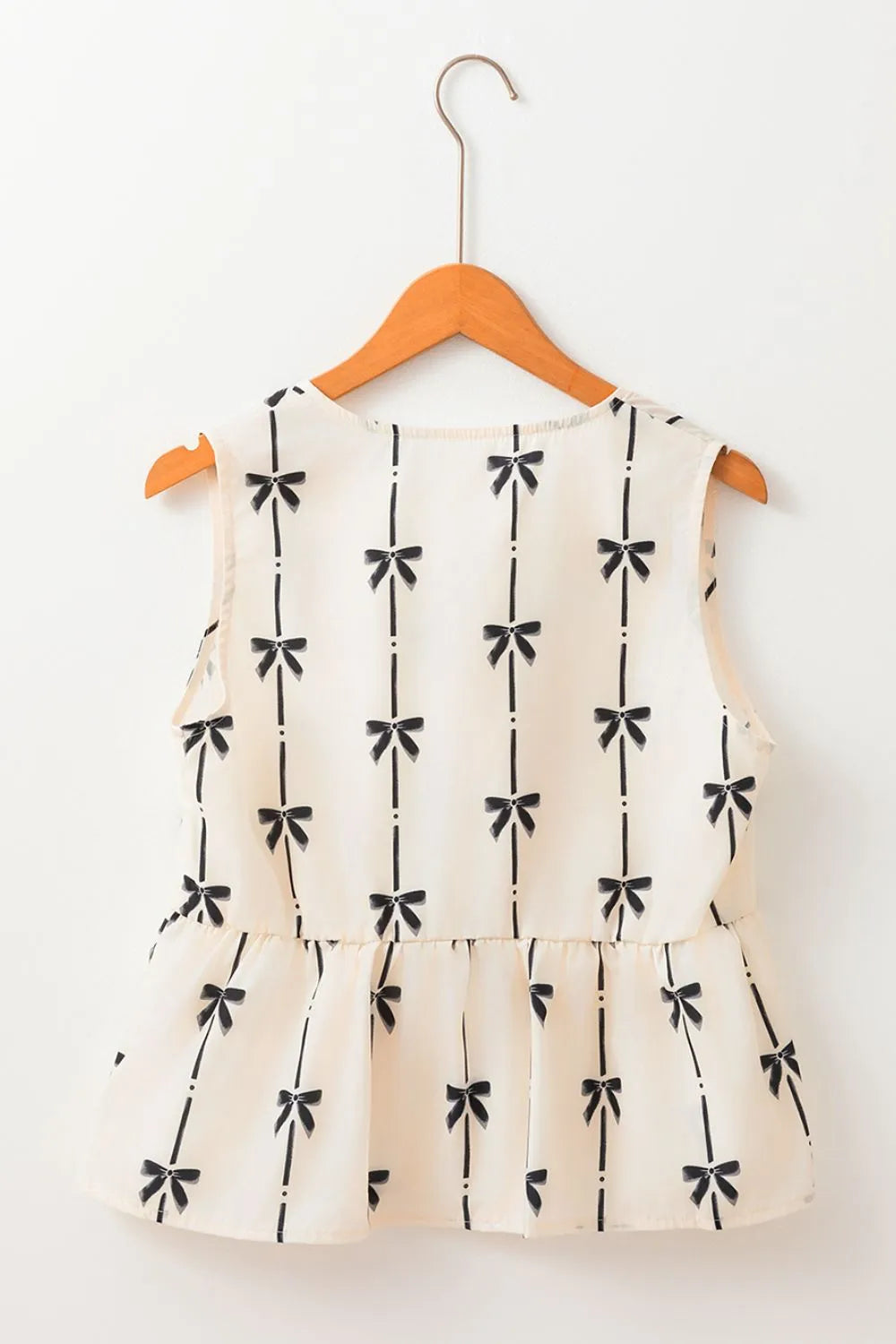 Simply Love: Bow Peplum Tank Top
