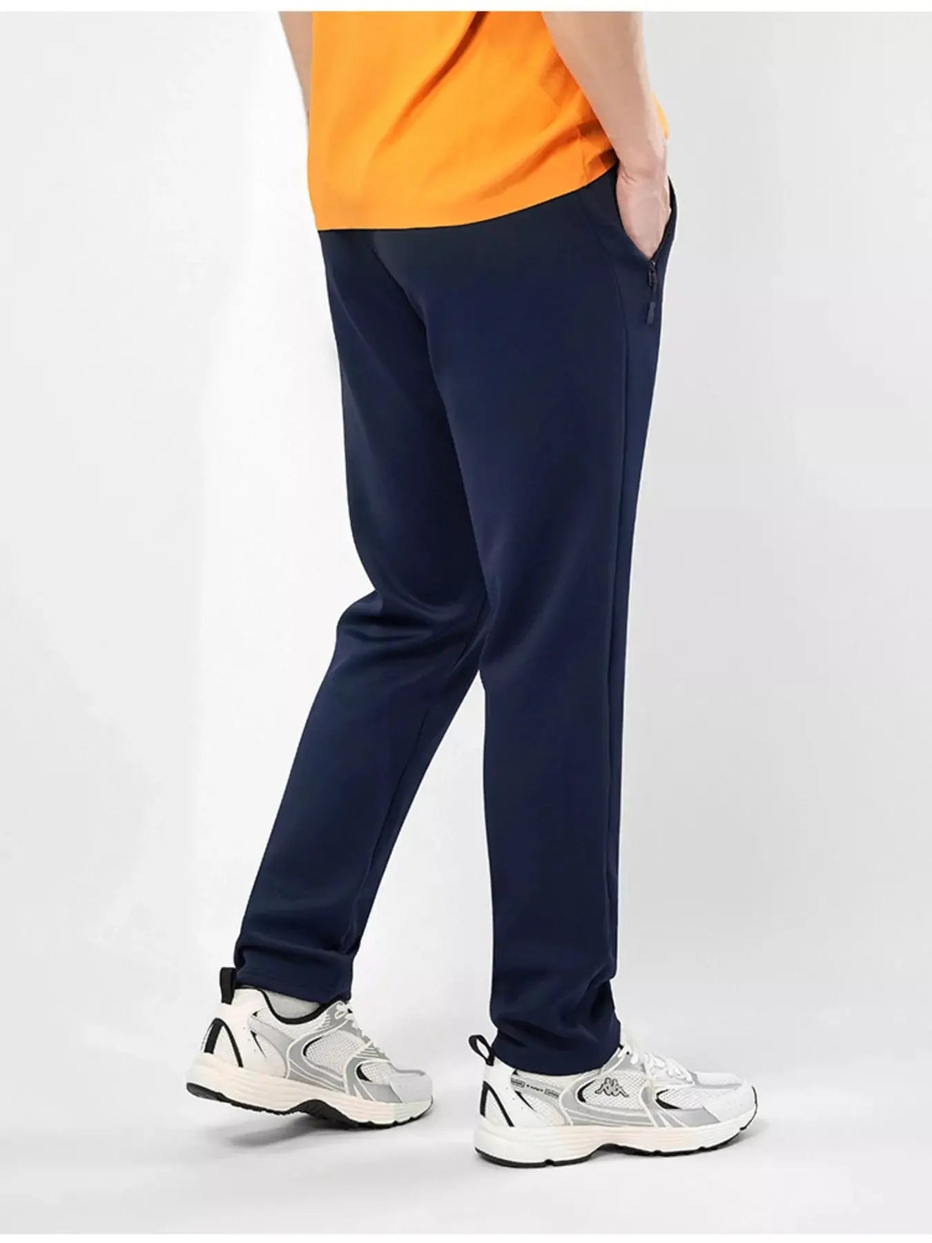 Men's Plus Size Stretch Elastic Waistband Pants with Side Zipper Pockets Simply Love