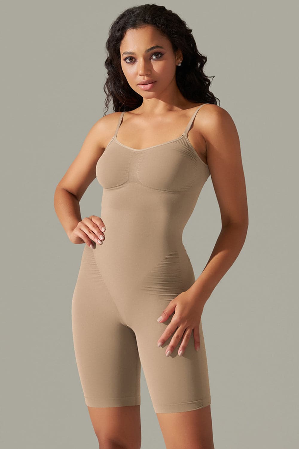 Spaghetti Strap Active Romper.