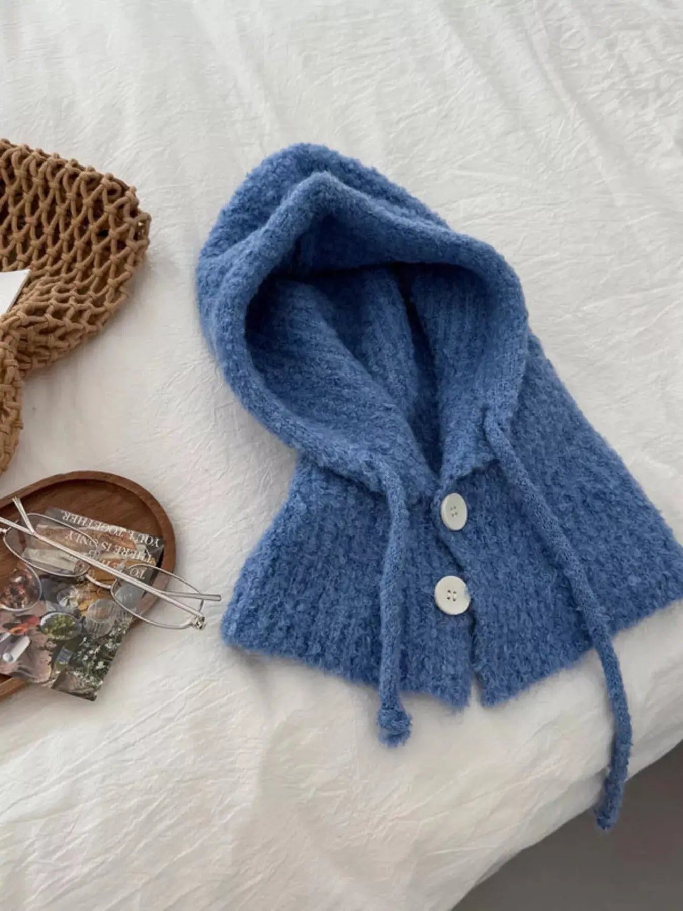 Cozy Knit Button Detail Hat Simply Love