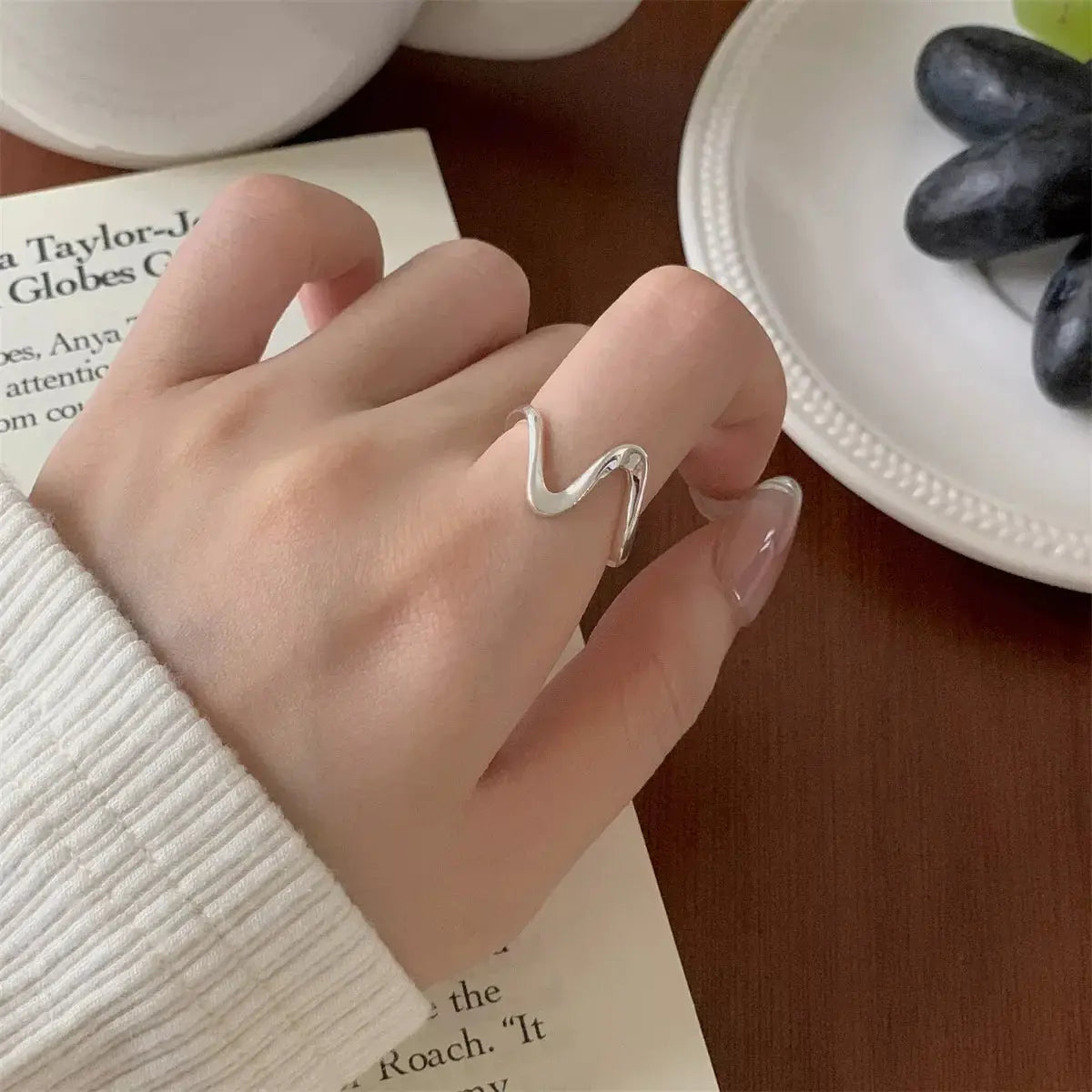 925 Sterling Silver Irregular Ring Simply Love