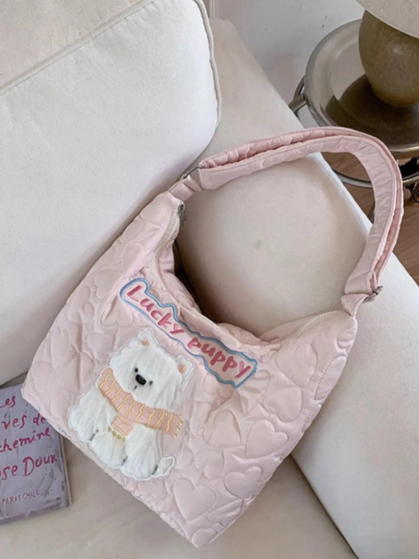 Cute Bear Applique Crossbody Bag Simply Love