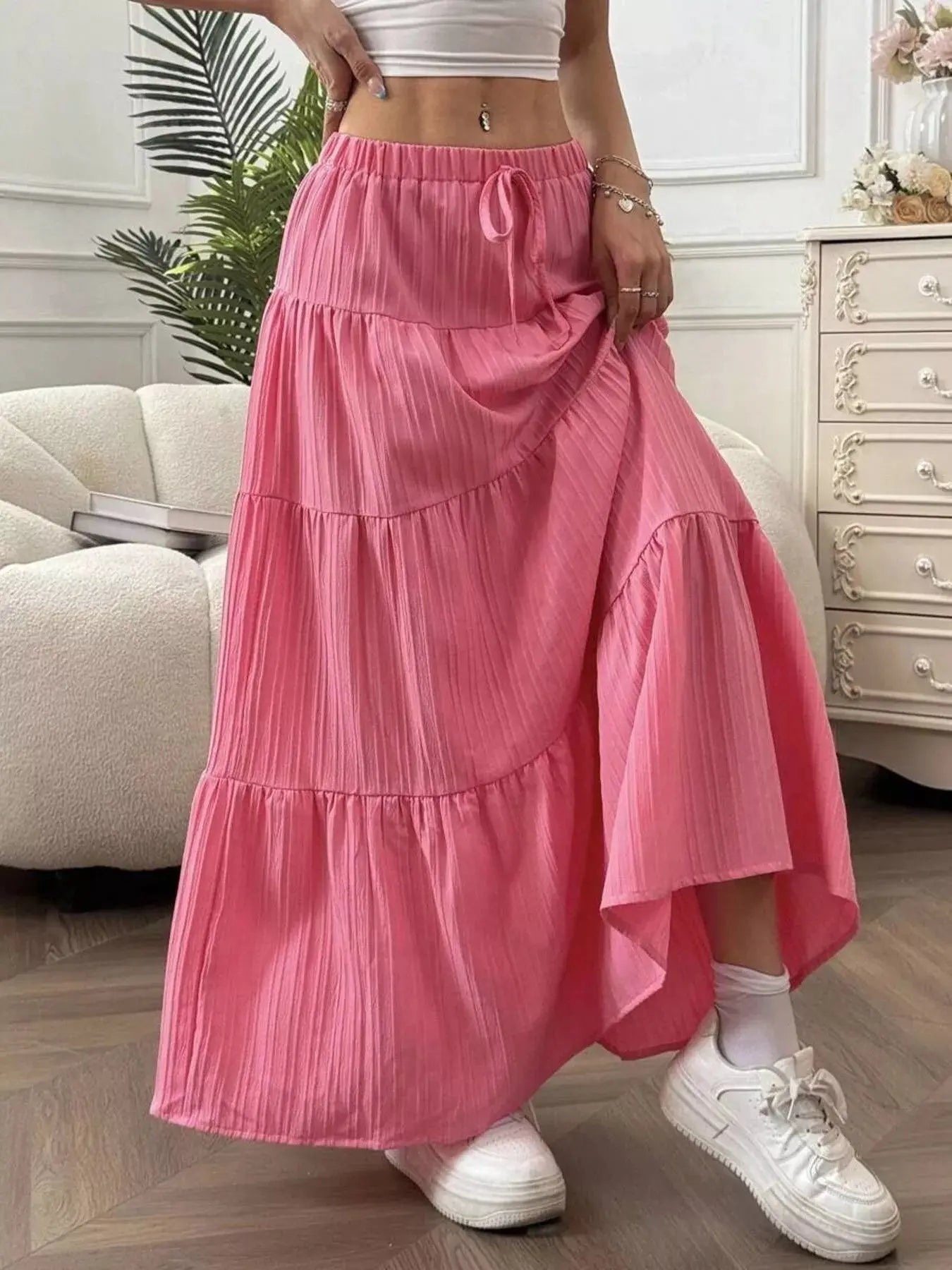 Flowy Tiered Maxi Skirt Simply Love