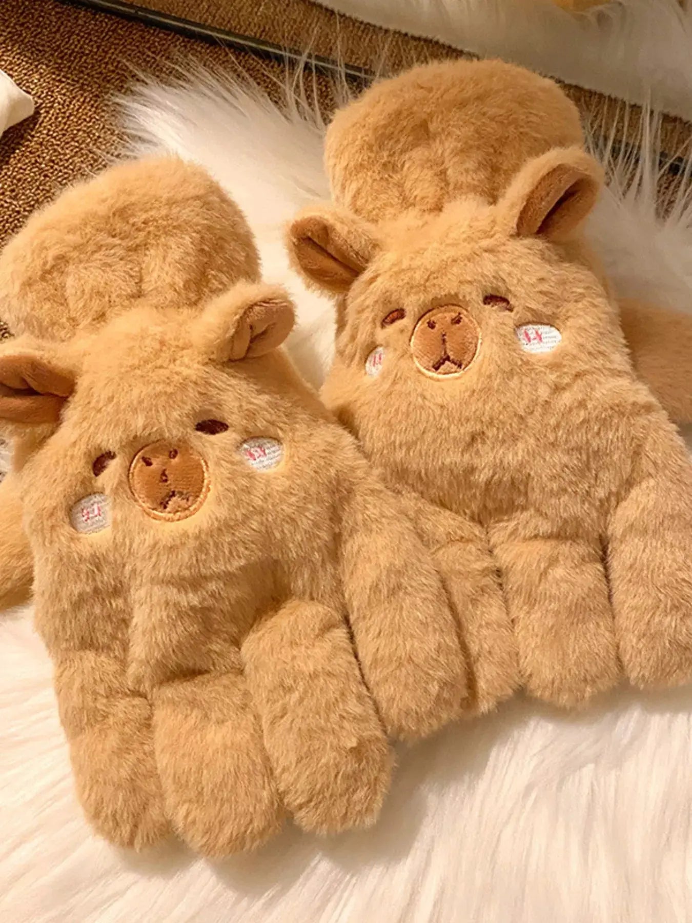 Cartoon Animal Plush Gloves Simply Love