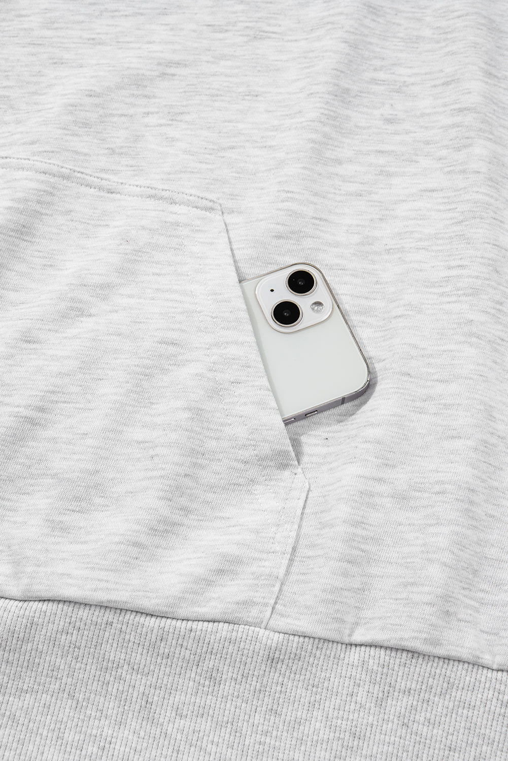 Light Grey Camouflage Patchwork Asymmetric Plus Size Hoodie Dear-Lover Dropshipping