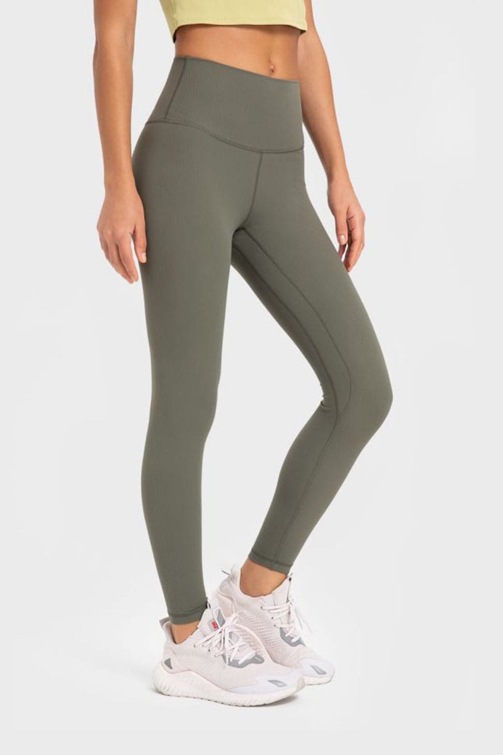 Highly Stretchy Wide Waistband Yoga Leggings.