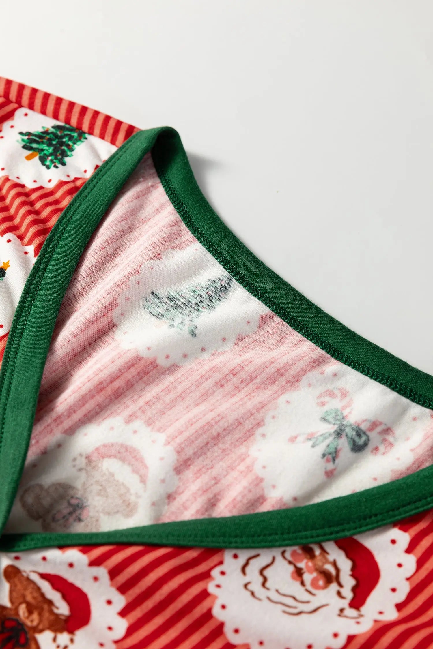 Red Stripe Christmas Print Henley V Neck Pullover And Jogger Pants Lounge Set Dear-Lover Dropshipping