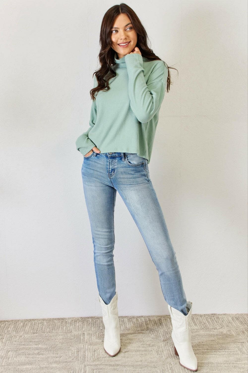 HYFVE Long Sleeve Turtleneck Top.