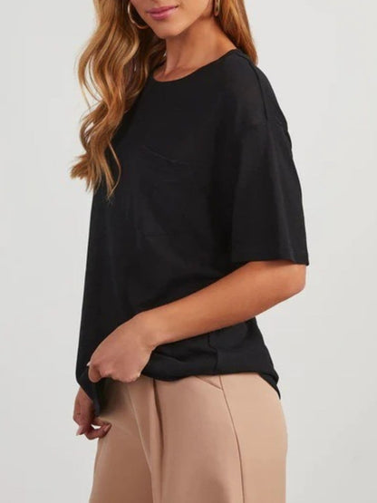 Round Neck Half Sleeve T-Shirt.