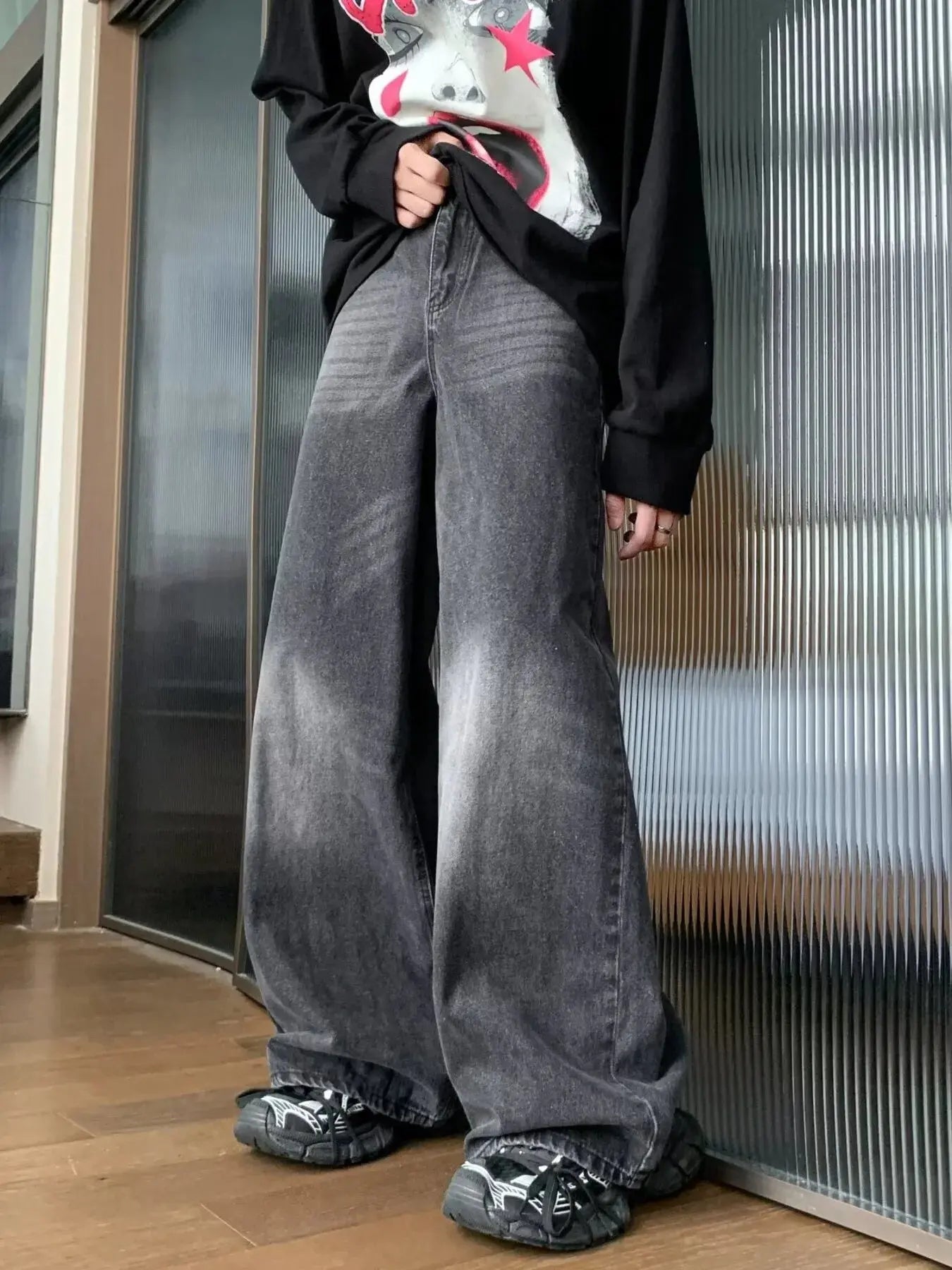 Men's Full Size Wash Wide Leg Jeans Plus Size Simply Love