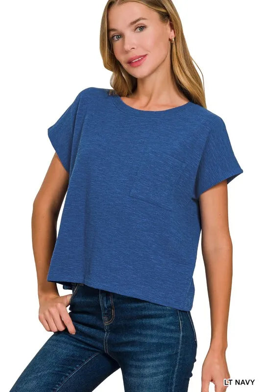 Zenana Round Neck Short Sleeve T-Shirt - Love Salve 