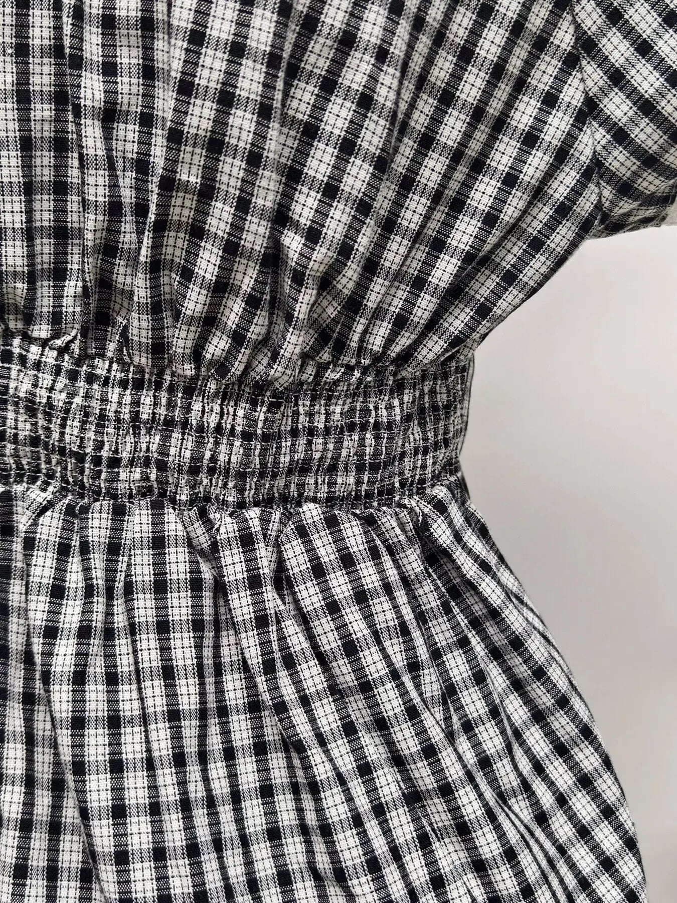 Plaid Short Sleeve Blouse Simply Love