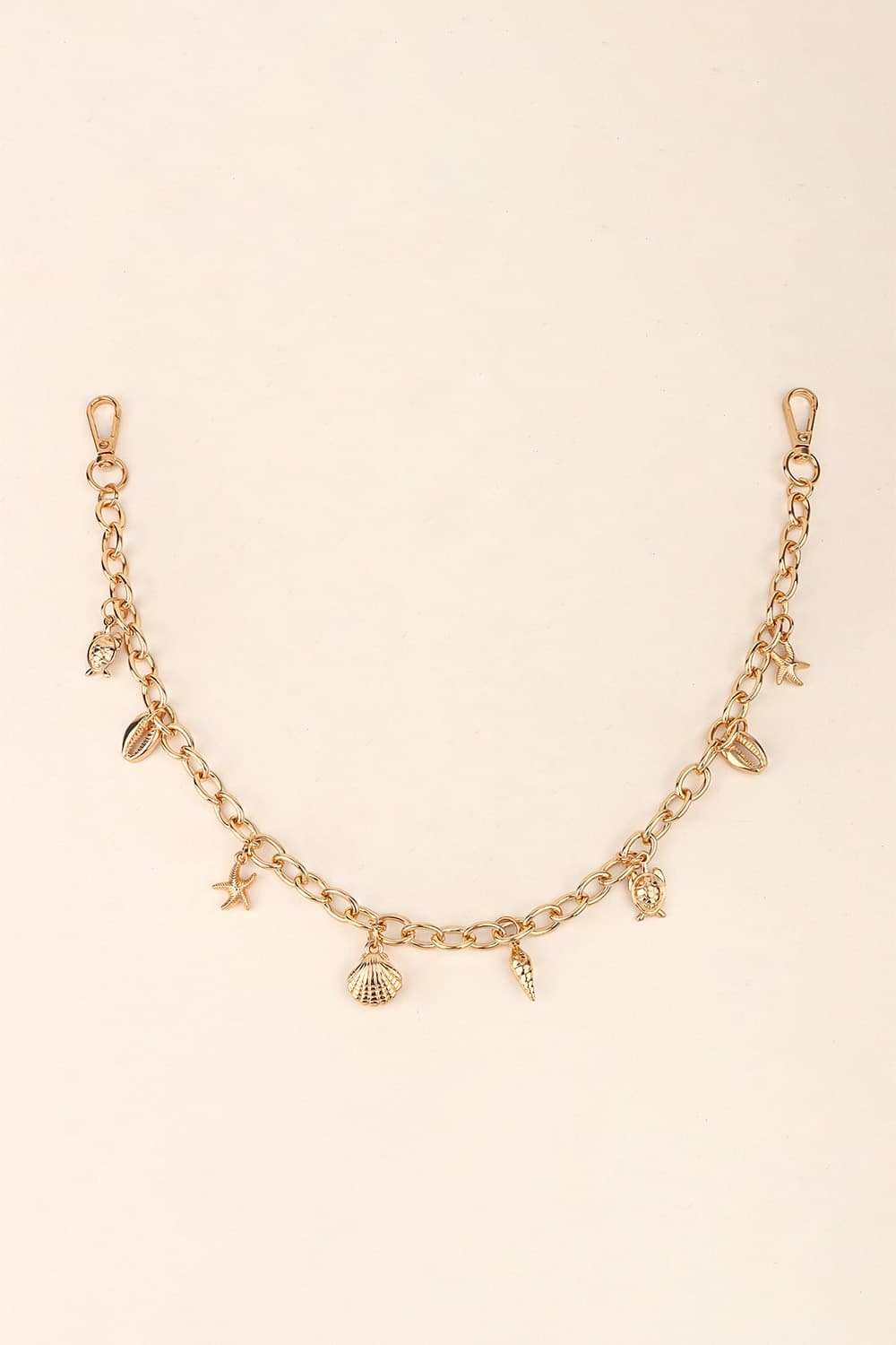 Sea Element Charm Iron Chain Belt.