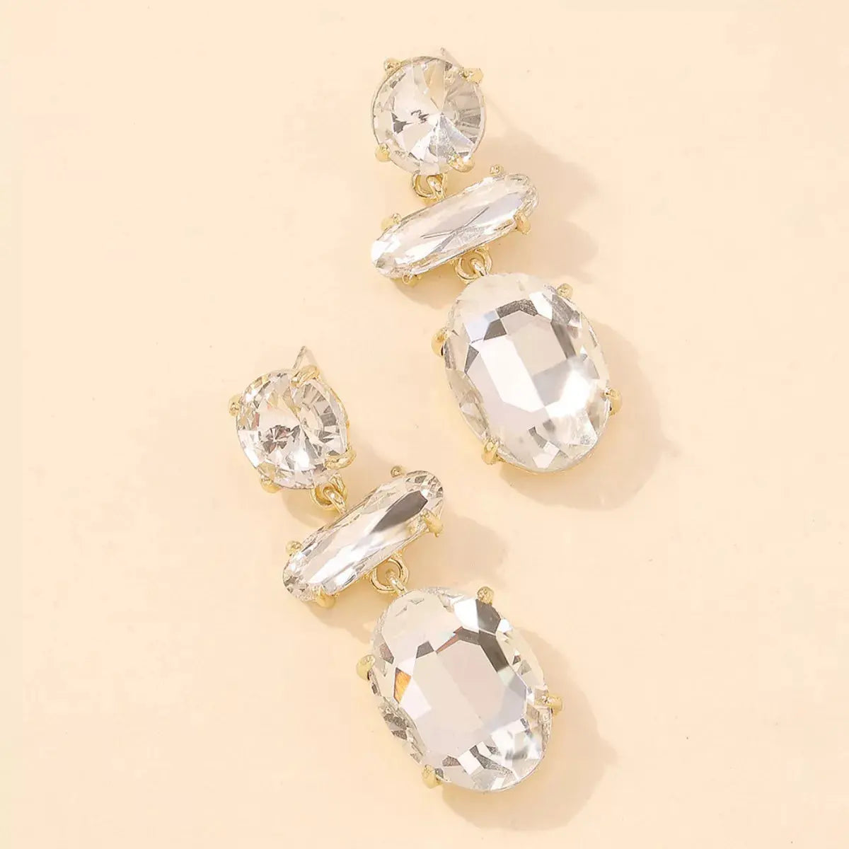 Alloy Geometric Dangle Earrings Simply Love