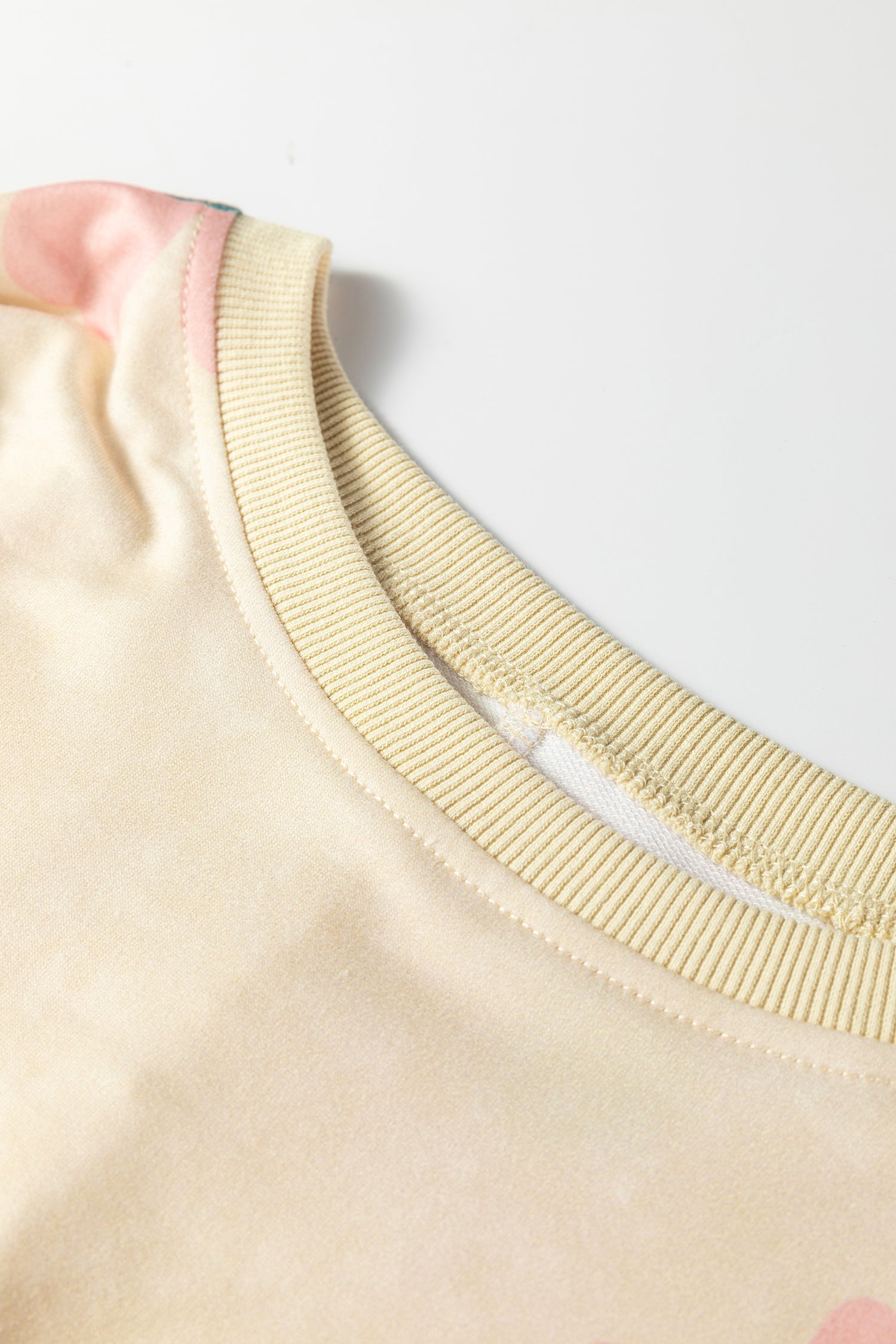 Dear-Lover Khaki Floral Sweatshirt Women's Daily French Terry Pullover - Relaxed Fit Dear-Lover Dropshipping