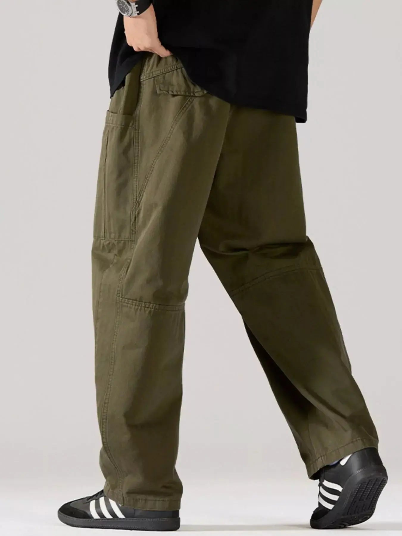 Men's Full Size Relaxed Fit Casual Pants Plus Size Simply Love