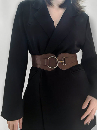 PU Elastic Wide Belt.