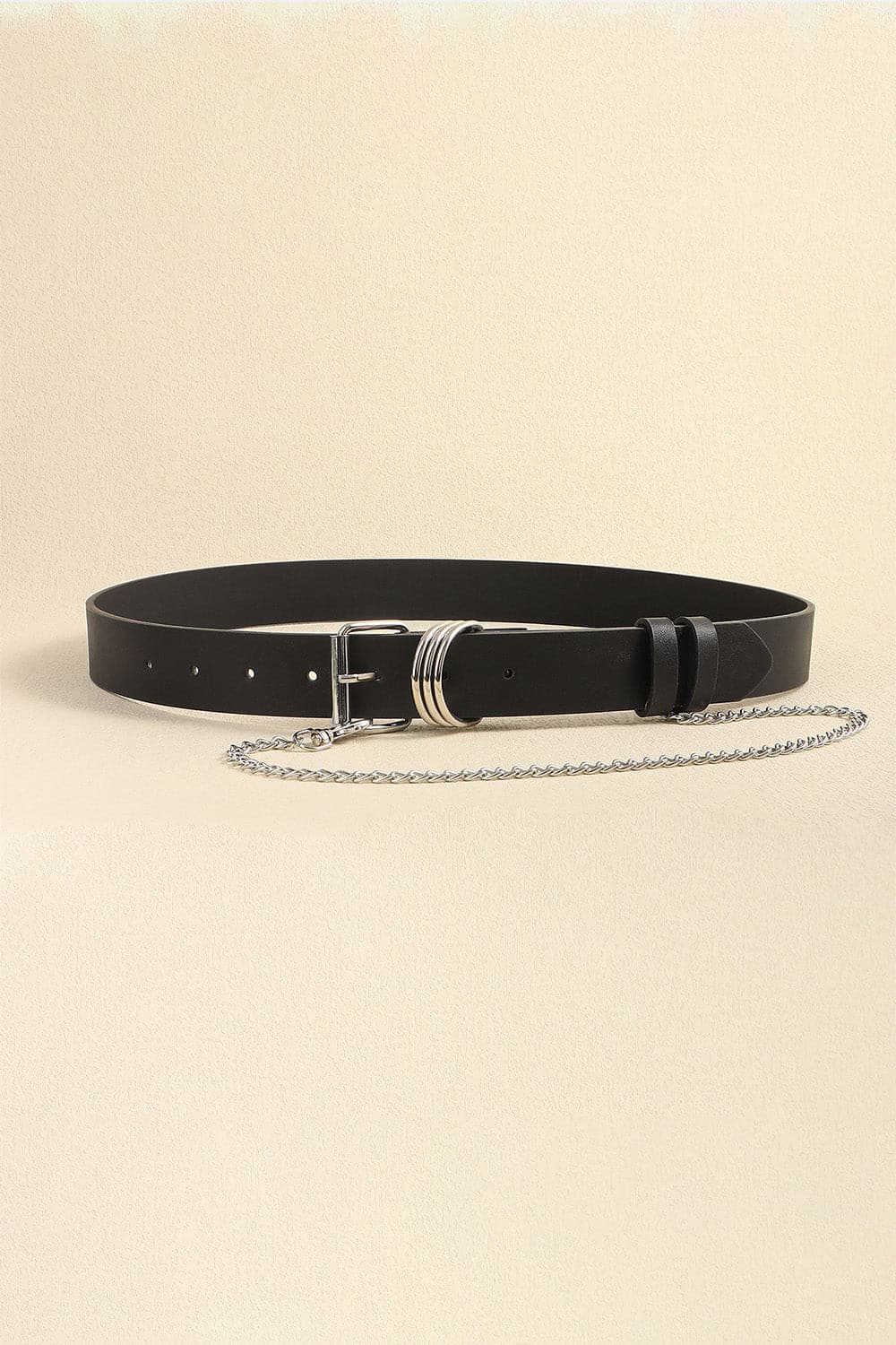 PU Leather Alloy Chain Belt.