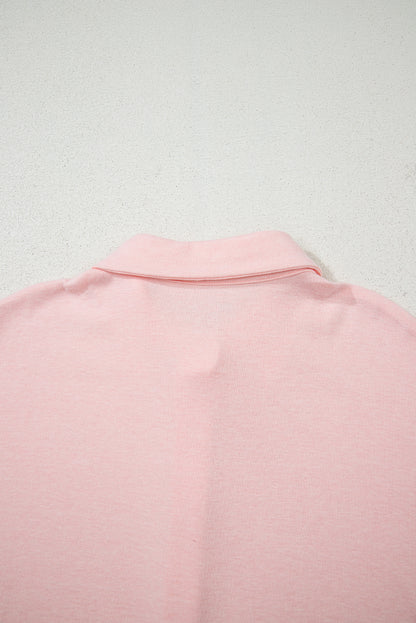 Light Pink 3 Pcs Crop Tank Top Shorts with Cardigan Set