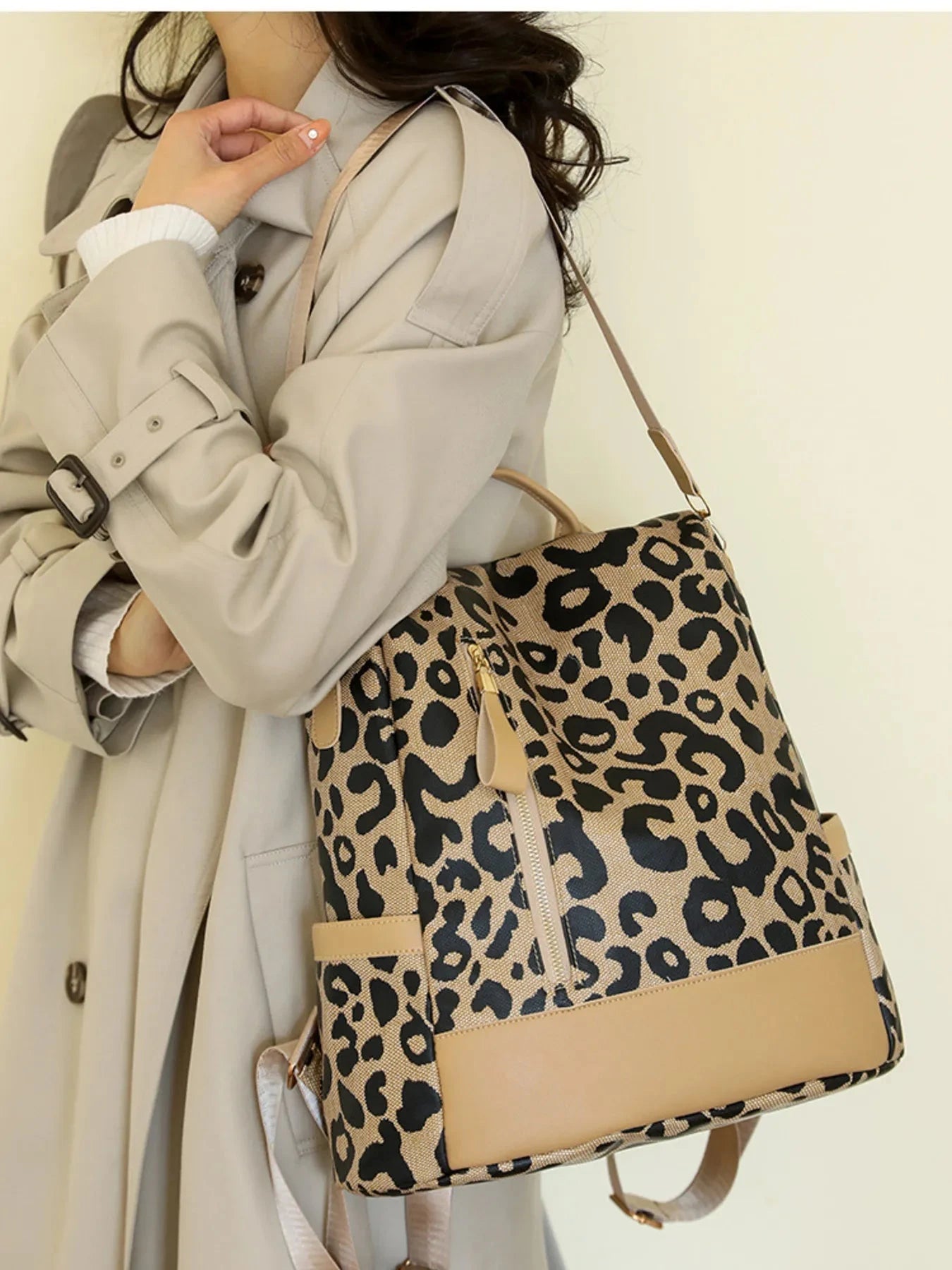 Leopard Print Backpack Bag Coco’s Tee Boutique
