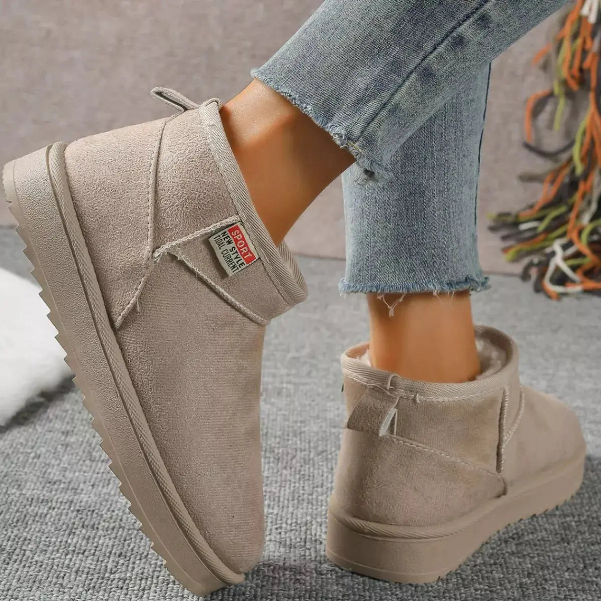 Round Toe Platform Boots Simply Love
