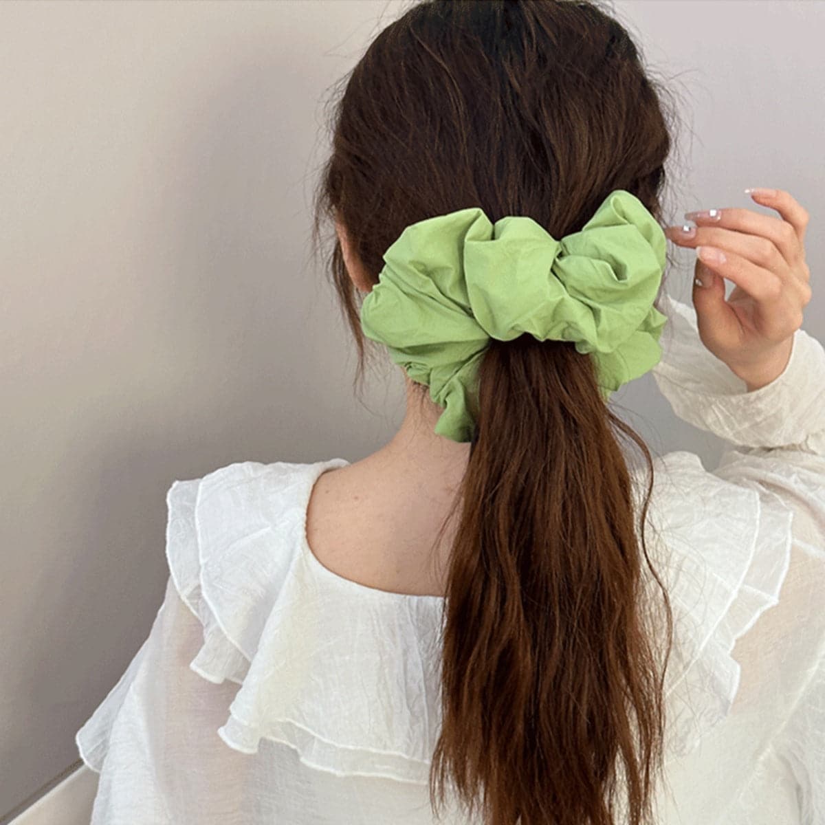 Ruched Elastic Hair Scrunchy.